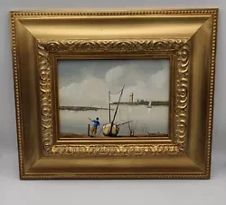 Buy Vintage Giorgio Rocca Oil On Board Painting In Gilted Frame 30cm X 25cm • 80£