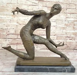 Buy Signed Chiparus Erotic Dancer Bronze Sculpture Statue Hot Cast Figurine Figure • 552.35£