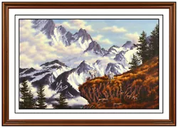 Buy Randy Van Beek Original Mountain Western Landscape Oil Painting On Board Signed • 2,963.39£