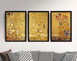 Buy The Tree Of Life Triptych - Set Of 3 Posters By Gustav Klimt - Art Painting • 199£