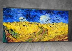 Buy Van Gogh Wheatfield With Crows Landscape CANVAS PAINTING ART PRINT W2 578 • 14.90£