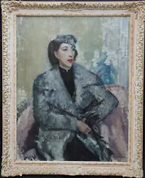 Buy HARRY RUTHERFORD BRITISH 40s ART POST IMPRESSIONIST FEMALE PORTRAIT OIL PAINTING • 7,200£