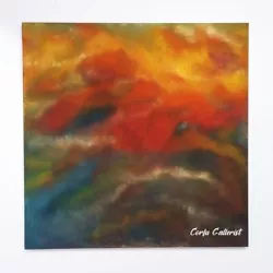Buy Sunset Original Oil Painting On Canvas, Hand Painted Abstract Art • 4,016.22£