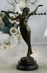 Buy Vintage Aldo Vitaleh Nymph Sensual Dancer Bronze Statue Sculpture Figure Nude • 275.66£