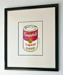 Buy ANDY WARHOL -- A 1960s POP ART SOUP CAN PAINTING, SIGNED, FRAMED, NEW YORK, RARE • 5,075.24£