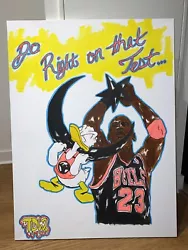 Buy “Do Right” Domo Painting Jordan Alec Monopoly Kaws Banksy Warhol Graffiti Art  • 236.25£