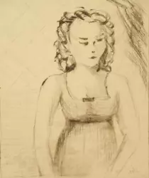 Buy Original Antique Female Portrait Etching Artist Pencil Signed; O.G.A. 1937 • 5£
