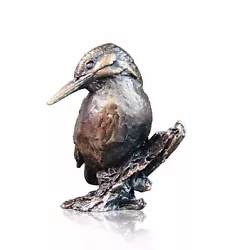 Buy Bird Bronze Miniature Sculpture - Kingfisher On Branch - Butler & Peach. 2078 • 38£
