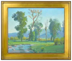 Buy G Russell Case Original Painting Oil On Canvas Signed Landscape Water Tree Art • 4,091.03£