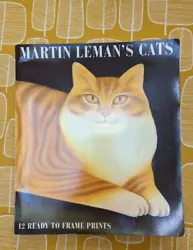Buy Martin Leman's Cats: 9 Ready To Frame Prints Of Oil Paintings Book Vintage 1989 • 9.99£