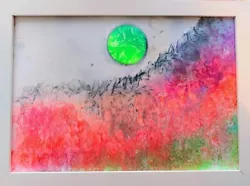 Buy  Planet Original Spray Paint Art (A4) Framed One Of A Kind Artwork • 20£
