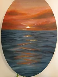 Buy Original Ocean Wave On Canvas Painting, Home Decor Canvas , 20.3 X 30.5 Cm • 28.77£