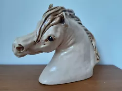 Buy Pottery Sculpture Of Horses Head By Irene French  • 80£