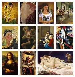 Buy Famous Classic Paintings Poster Art Print Cafe Wall Deco Posters Buy1 Get 2 Free • 11.99£