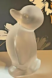 Buy Translucent, Opalescent Frosted Art Glass Penguin Figurine Exc. Cond. Unmarked • 13.19£