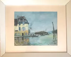 Buy Painting Original Copy Of Alfred Sisley Framed Mounted Glass 15 By 12 Inches • 35£