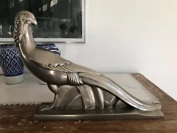 Buy Very Beautiful Art Deco Nickel Bronze Bird Sculpture • 471.92£