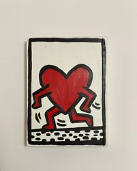Buy Rare KEITH HARING PAINTING Signed - Untitled - 1985 • 706.48£