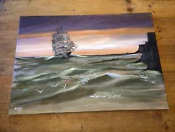 Buy Wilf Pretty Vintage Large Oil Painting Signed -ship- • 25£