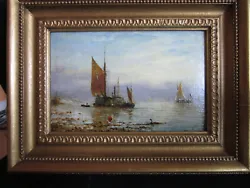 Buy Marine Oil On Board Painting Attrib. To Adolphus Knell C1860 Monogram AK • 265£