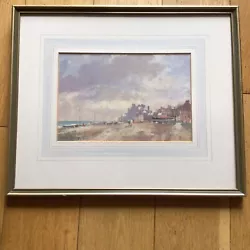 Buy Roy Perry (1935-1993) Original Framed Contemporary Oil Painting Aldeburgh Beach • 175£