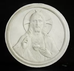 Buy Medallion Religious IN Plaster Cast The Sacred Heart Of Christ 12 CM Test To • 70.98£