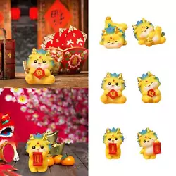 Buy Chinese New Year Dragon Figurine Cute Mini Creative Resin Chinese Dragon Statue • 6.94£