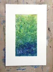 Buy ''Bluebell Wood. Dorset 1984 .'' Original Painting In A Mixed Medium. • 25£