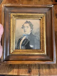Buy Antique 1850 Portrait Watercolour Of The First Corespondent Of Reuters Agency • 98£