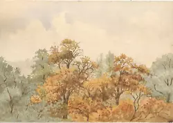 Buy Original Watercolour Autumn Tints Kent Gardens Ealing, London Unmounted • 8.99£