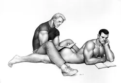 Buy Tom Of Finland Canvas Print Home Decor Paintings Art Gift Reproduction Gay Art. • 19.19£