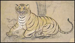 Buy India Painting Reproduction: Drawing Of A Tiger - Fine Art Print  • 16.06£