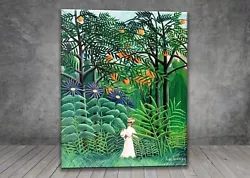 Buy Henri Rousseau Woman Walking In An Exotic Forest PAINTING ART PRINT POSTER 1844 • 3.96£