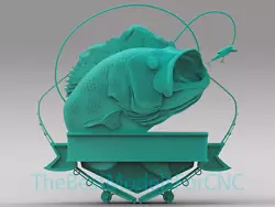 Buy 3D Model STL File For CNC Router Laser & 3D Printer Fishing Rod Shield • 2.47£