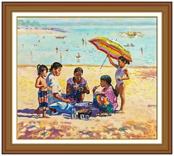 Buy Pierre Guillaume Large Original Beach Landscape Painting On Canvas Signed Art • 3,925.79£