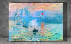Buy Claude Monet  Impression  Sunrise CANVAS PAINTING ART PRINT WALL 1660 • 25.98£