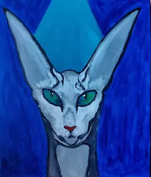 Buy Original Oil On Canvas Painting Of The Cat By Yevgeniy Kievskiy • 3,093.45£