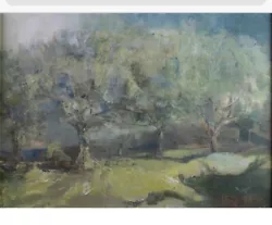 Buy Patty Martin Oil On Board Summer Apple Trees Signed  • 75£