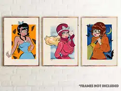 Buy Scooby Doo Flintstones Penelope Pitstop Retro Cartoon Pop Art Poster Prints • 8.99£