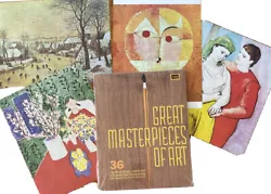 Buy Vintage Great Masterpieces Of Art 36 Reproductions Of Famous Paintings Frameable • 34.10£