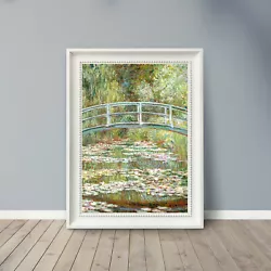 Buy Monet - Bridge Over A Pond - POSTER - Famous Art Prints - Home Decor Fine Art • 3.49£