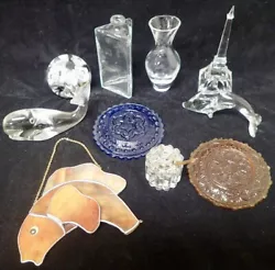 Buy Vintage Art Glass Sculptures & Crystal Paperweights Sun Catchers Lot Of (10) • 28.08£