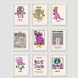 Buy Keith Haring Wall Art Gallery Set Vintage Gift Home Poster A4 A3 A2 • 3.49£