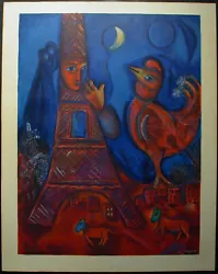 Buy Marc Chagall - Charles Sorlier Version - Bonjour Paris 1972 • 301.66£