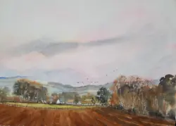Buy Original Watercolour Of Corfe Common Rowland Hilder • 65£