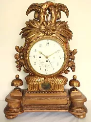Buy Antique 1700 Large Gilt Clock Musical Music Box Vienna Sonnerie Calendar Signed • 5,433.71£