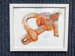 Buy Beautiful Abstract Watercolour Painting Butterfly On A Rusty Bolt  • 24.99£