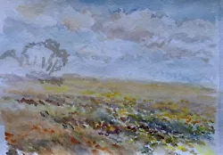 Buy Watercolour Impressionist Peter Ternite Nr24 Rostock Summer Landscape With Cloud • 60.60£