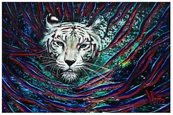 Buy Vera V. Goncharenko- Original Oil On Canvas  White Tiger  • 2,078.99£