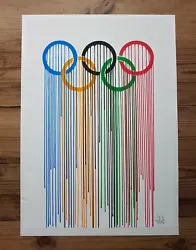 Buy Zevs B:1977 Liquidated Olympic Rings Signed Lazarides Gallery 2012 Proof Print • 400£